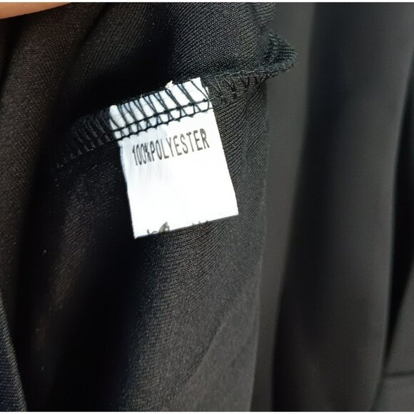 Black Dress with Flare Sleeves, fitted, Wedding Guests/Dinner/Date Size XL - Picture 7 of 9